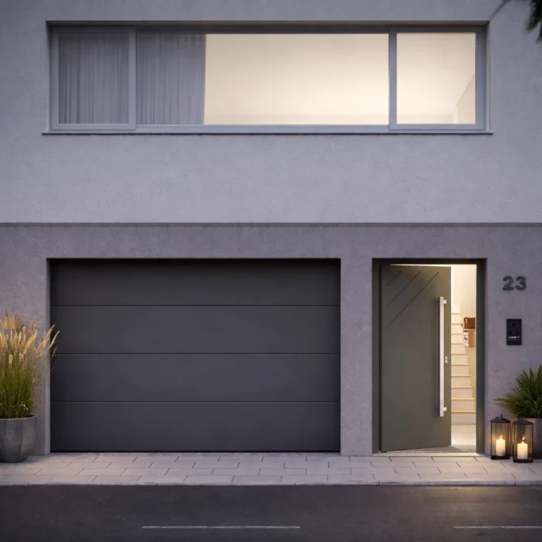 Portes de garage motorisées, sur mesure